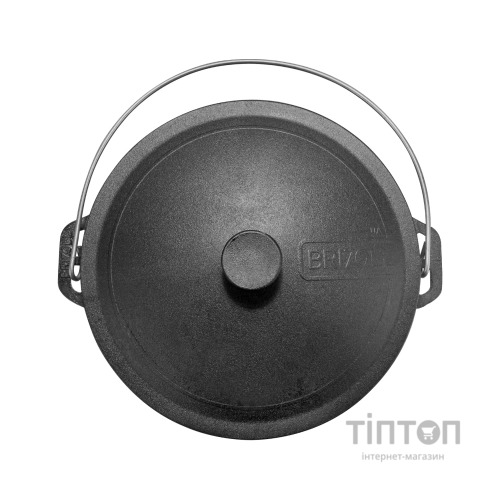 Котел туристичний Brizoll чавунний з кришкою 10 л (KT10-1)