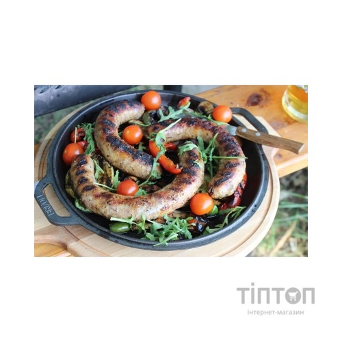 Котел туристичний Brizoll чавунний з кришкою-сковородою 8 л (KT08-2)