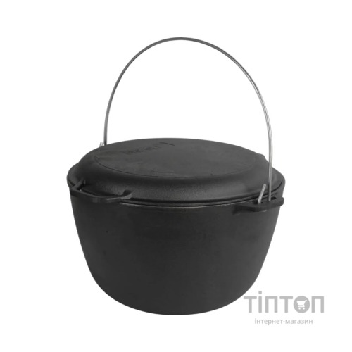 Котел туристичний Brizoll чавунний з кришкою-сковородою10 л (KT10-2)