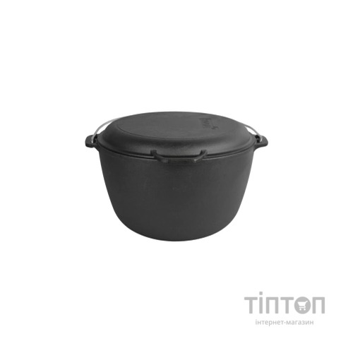 Котел туристичний Brizoll чавунний з кришкою-сковородою10 л (KT10-2)
