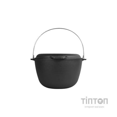 Котел туристичний Brizoll чавунний з кришкою-сковородою10 л (KT10-2)