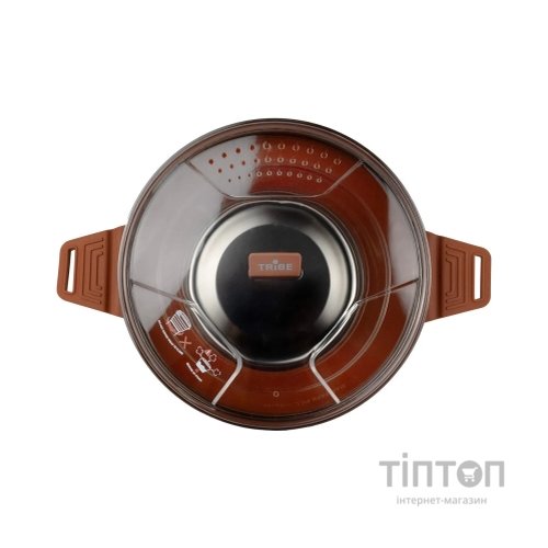 Котел туристичний Tribe Collapsible Pot 2,5 л силіконовий brown (T-FF-0025-brown)