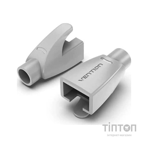 Ковпачок конектора RJ45 Strain Relief Boots Gray PVC Type 100 Pack Vention (IODH0-100)