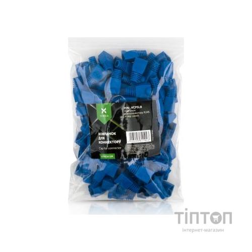Ковпачок конектора Vinga RJ45 blue (VCPSLB)