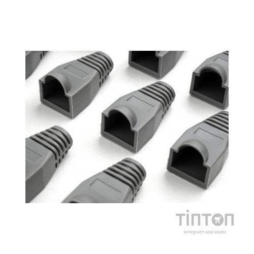 Ковпачок конектора Vinga RJ45 grey (VCPSLGR)