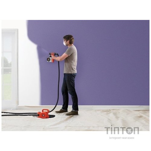 Фарбопульт Black&Decker 350 Вт, 1180 мл, система AutoSelect (HVLP400)