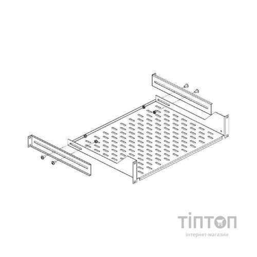 Кріплення для 19" обладнання Conteg утримувач 19" полиць DP-PO-XXX (DP-PO-PD-H)