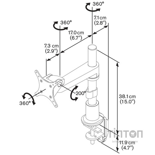 Кріплення для монітора VOGELS PFD 8522 Monitor Mount Static Silver