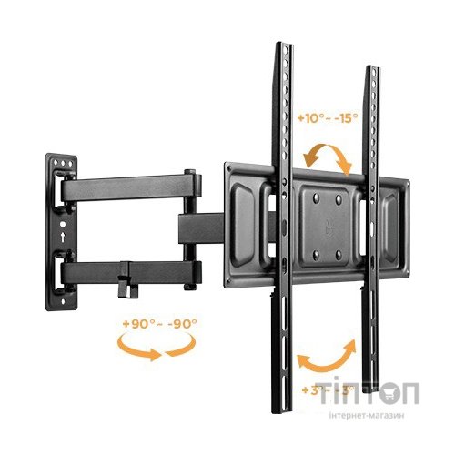 Кріплення настінне SATELIT 32-55PIVOT400A Два коліна/32-55/Black