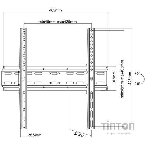 Кріплення настінне SATELIT 32-65TILT400 (32-65TILT400)