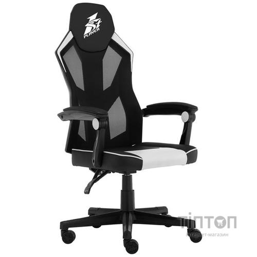 Крісло для геймерів 1stPlayer P01 Black White