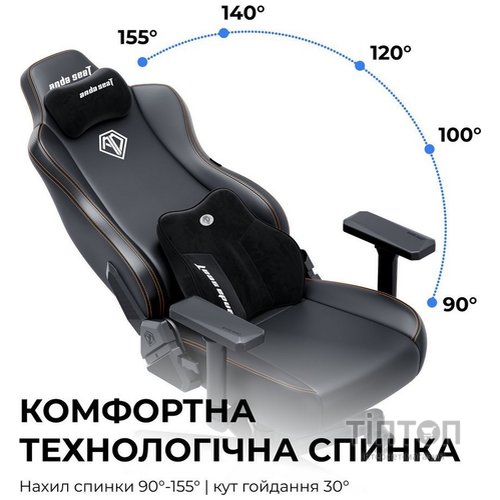 Крісло для геймерів Anda Seat Kaiser 3E XL Grey Fabric (AD23YC-XL-09-G-CF-G01)