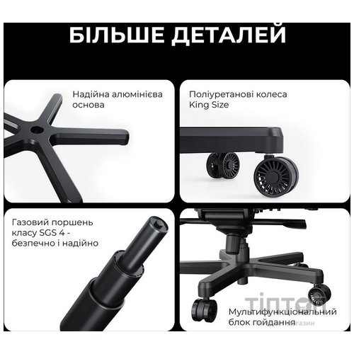 Крісло для геймерів Anda Seat Kaiser 3E XL Grey Fabric (AD23YC-XL-09-G-CF-G01)