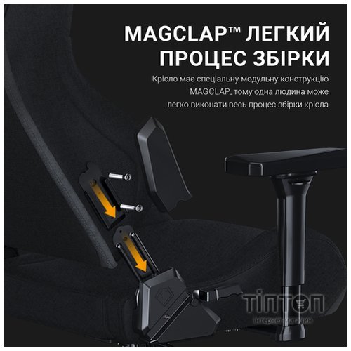 Крісло для геймерів Anda Seat Kaiser Frontier Size XL Black Fabric (AD12YXL-17-B-F-B02)