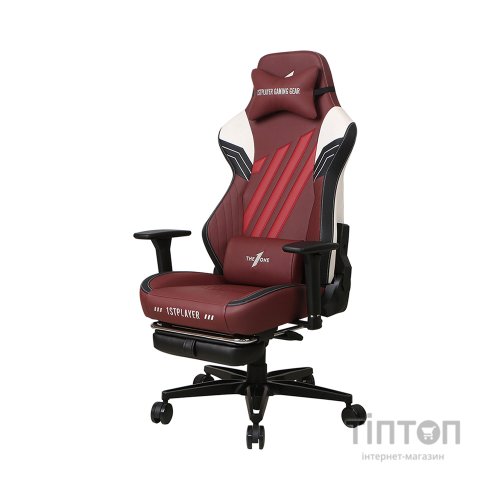 Крісло ігрове 1stPlayer Duke Black-White-Red (Duke BlackWhiteRed)