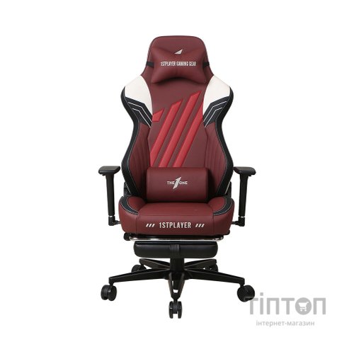 Крісло ігрове 1stPlayer Duke Black-White-Red (Duke BlackWhiteRed)