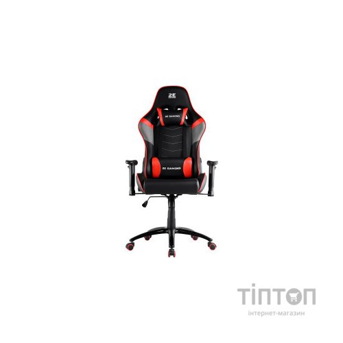 Крісло ігрове 2E GAMING Chair BUSHIDO Black/Red (2E-GC-BUS-BKRD)