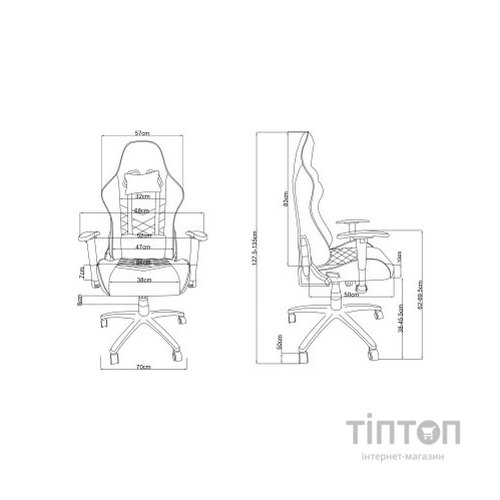 Крісло ігрове 2E GAMING Chair BUSHIDO Black/Red (2E-GC-BUS-BKRD)