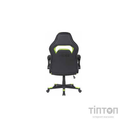Крісло ігрове 2E GAMING HEBI Black/Green (2E-GC-HEB-BK)