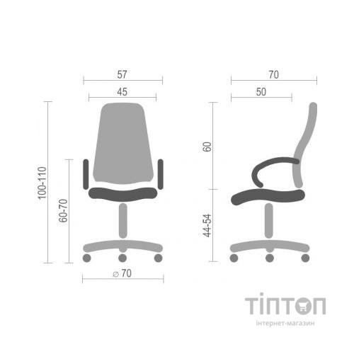 Крісло ігрове Аклас Астон W PL TILT Синее (10472)