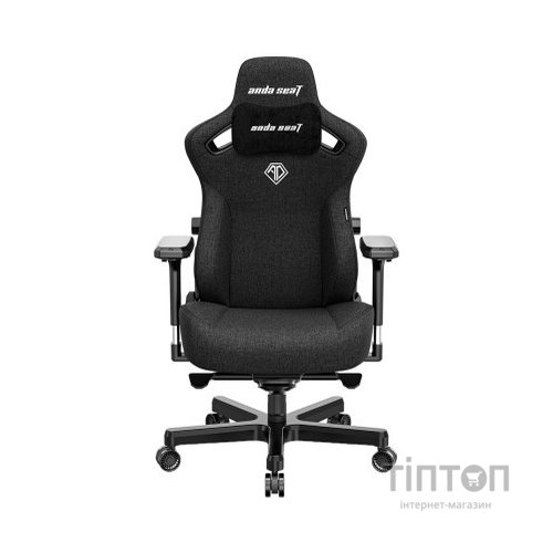 Крісло ігрове Anda Seat Kaiser 3 Fabric Size L Black (AD12YDC-L-01-B-CF)