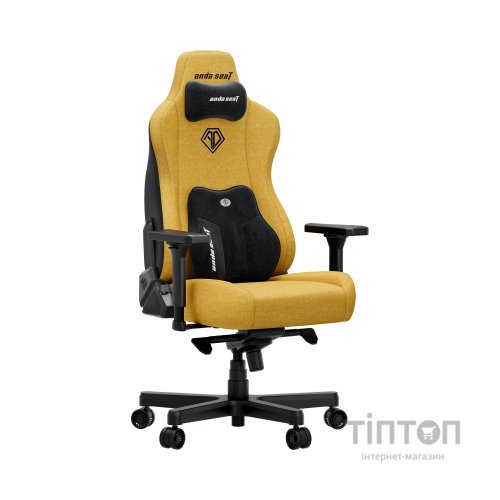 Крісло ігрове Anda Seat Kaiser 3E Fabric XL Bright Yellow (AD23YC-XL-09-Y-CF-Y01)