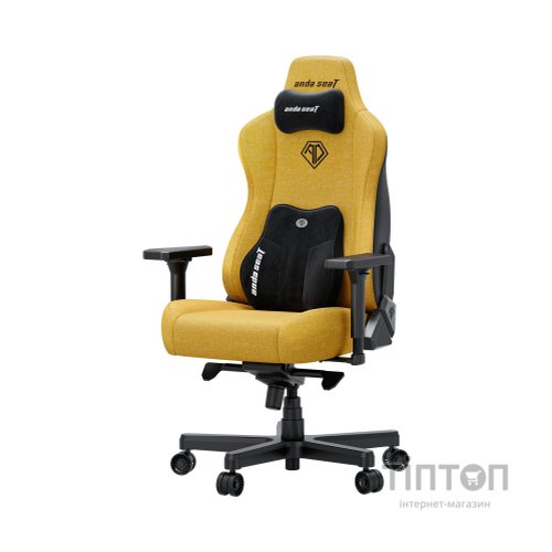 Крісло ігрове Anda Seat Kaiser 3E Fabric XL Bright Yellow (AD23YC-XL-09-Y-CF-Y01)