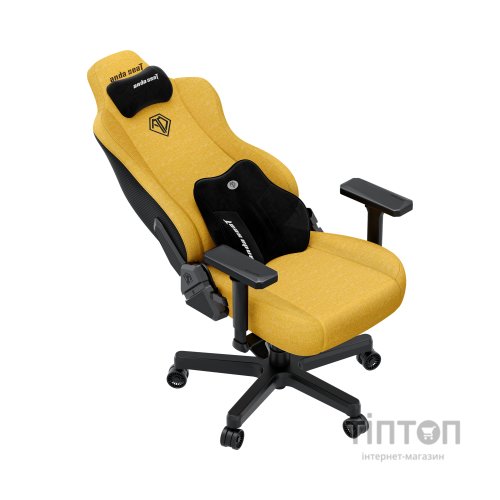 Крісло ігрове Anda Seat Kaiser 3E Fabric XL Bright Yellow (AD23YC-XL-09-Y-CF-Y01)