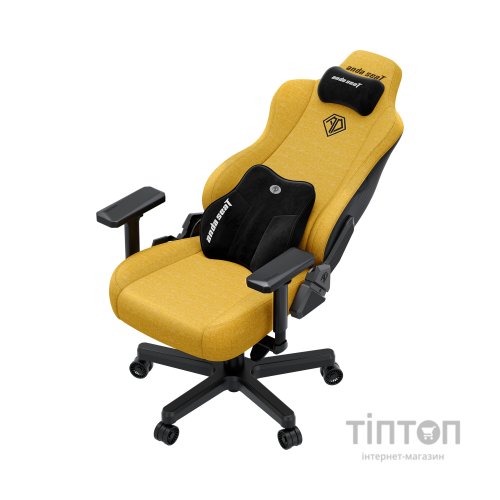Крісло ігрове Anda Seat Kaiser 3E Fabric XL Bright Yellow (AD23YC-XL-09-Y-CF-Y01)