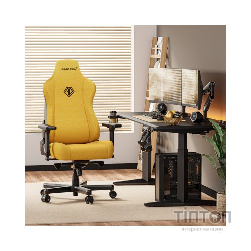 Крісло ігрове Anda Seat Kaiser 3E Fabric XL Bright Yellow (AD23YC-XL-09-Y-CF-Y01)
