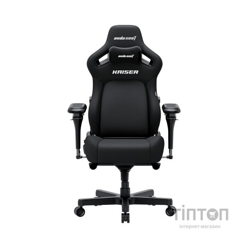 Крісло ігрове Anda Seat Kaiser 4 V2 PVC Size XL Black (AD12YDDC-XLL-20-B-PV/C-03)