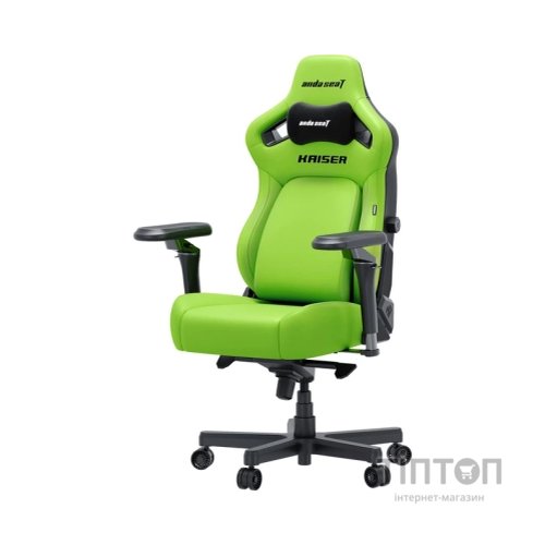 Крісло ігрове Anda Seat Kaiser 4 V2 PVC Size XL Cyber Green (AD12YDDC-XLL-20-C-PV/C-03)