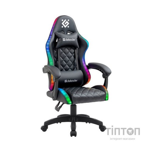 Крісло ігрове Defender Energy RGB Black (64559)