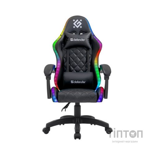 Крісло ігрове Defender Energy RGB Black (64559)