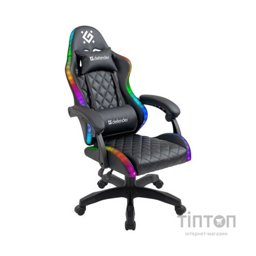 Крісло ігрове Defender Energy RGB Black (64559)