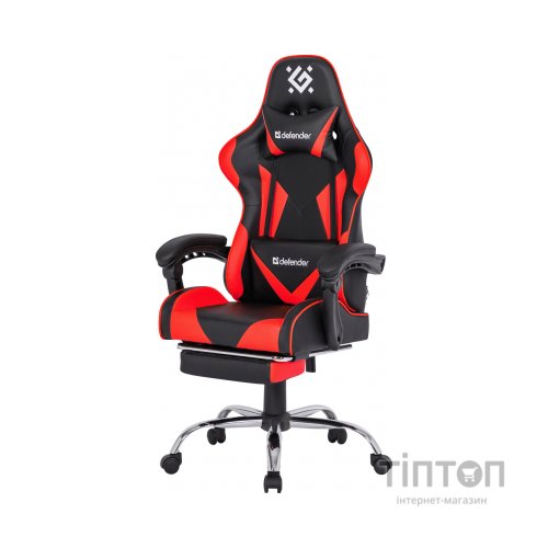 Крісло ігрове Defender Pilot Black/Red (64354)