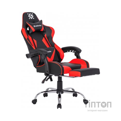 Крісло ігрове Defender Pilot Black/Red (64354)
