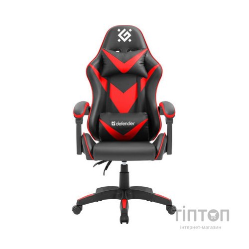 Крісло ігрове Defender Rock Black/Red (64346)