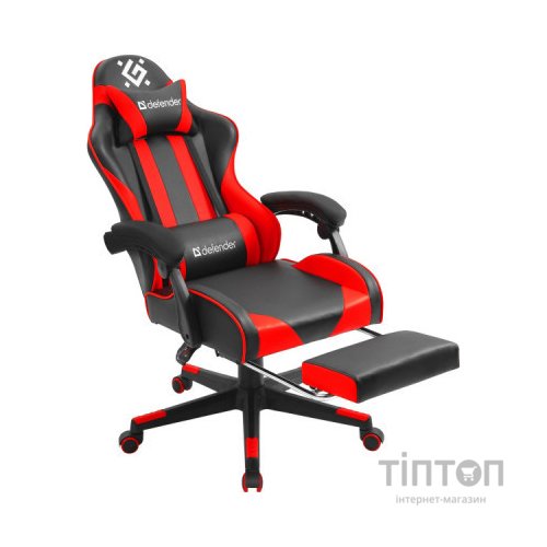 Крісло ігрове Defender Rock Black/Red (64346)
