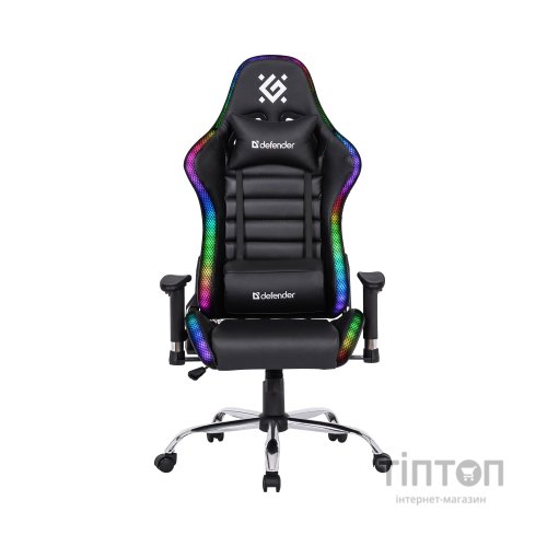 Крісло ігрове Defender Ultimate RGB Black (64355)