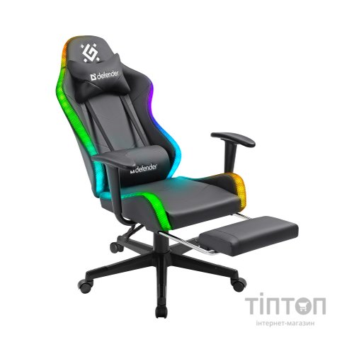 Крісло ігрове Defender Watcher RGB Black (64334)