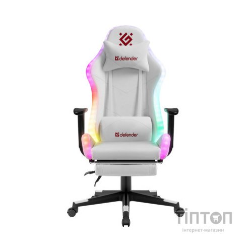 Крісло ігрове Defender Watcher RGB White (64336)