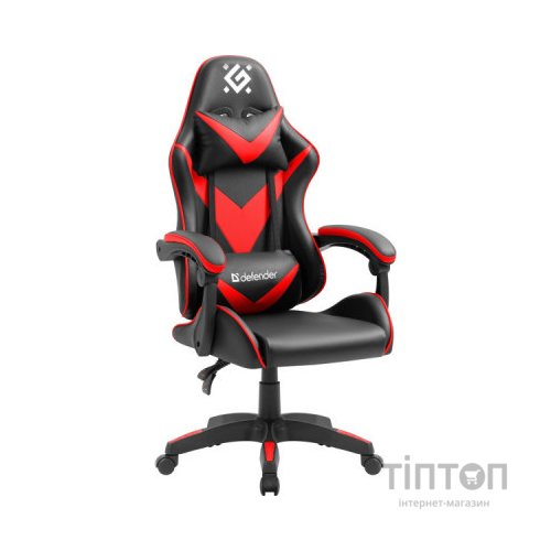 Крісло ігрове Defender xCom Black/Red (64337)
