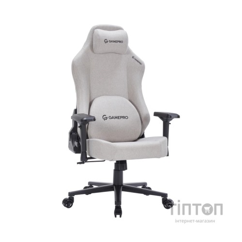 Крісло ігрове GamePro FGC750LG Size L Fabric Light Gray (FGC750LG)