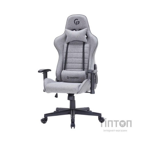 Крісло ігрове GamePro GC575FB Size L Fabric Gray (GC575FG)
