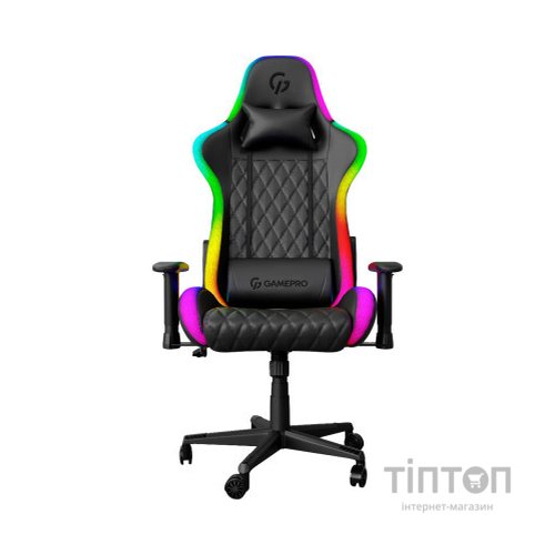Крісло ігрове GamePro Hero RGB Black (GC-700-Black)