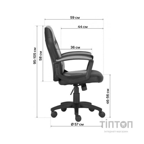 Крісло ігрове GT Racer X-1414 Black/Light Blue