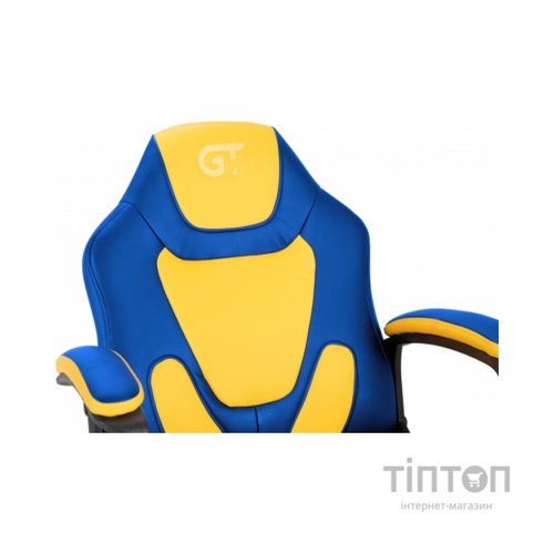 Крісло ігрове GT Racer X-1414 Blue/Yellow