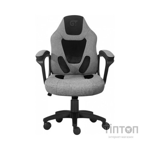Крісло ігрове GT Racer X-1414 Gray/Black Suede (X-1414 Fabric Gray/Black Suede)