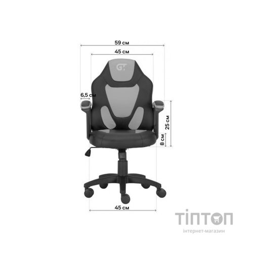 Крісло ігрове GT Racer X-1414 Gray/Gray (X-1414 Fabric Gray/Gray)